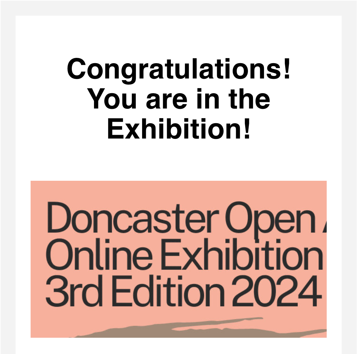 Doncaster Open Exhibition 2024 Featured Image