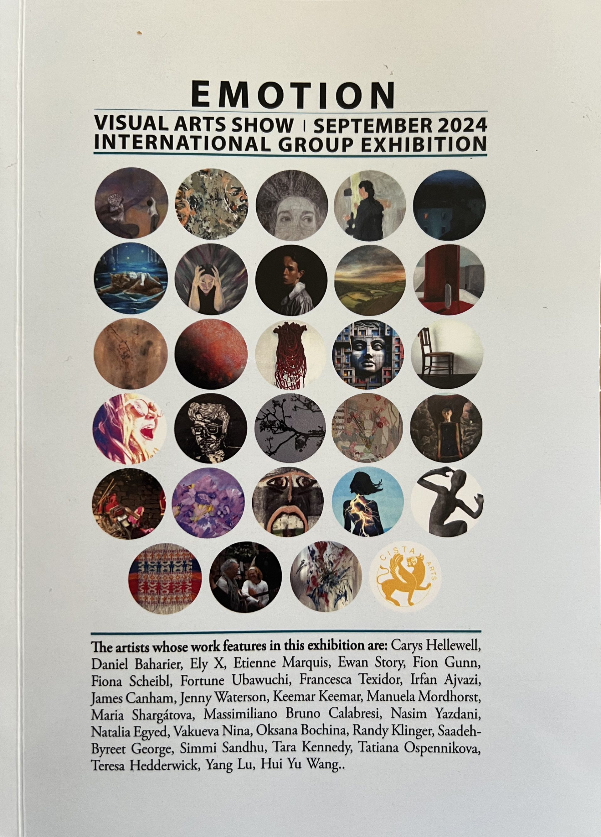 Cista Arts, Emotion Exhibition Book Cover, London, Cista Arts, 2024