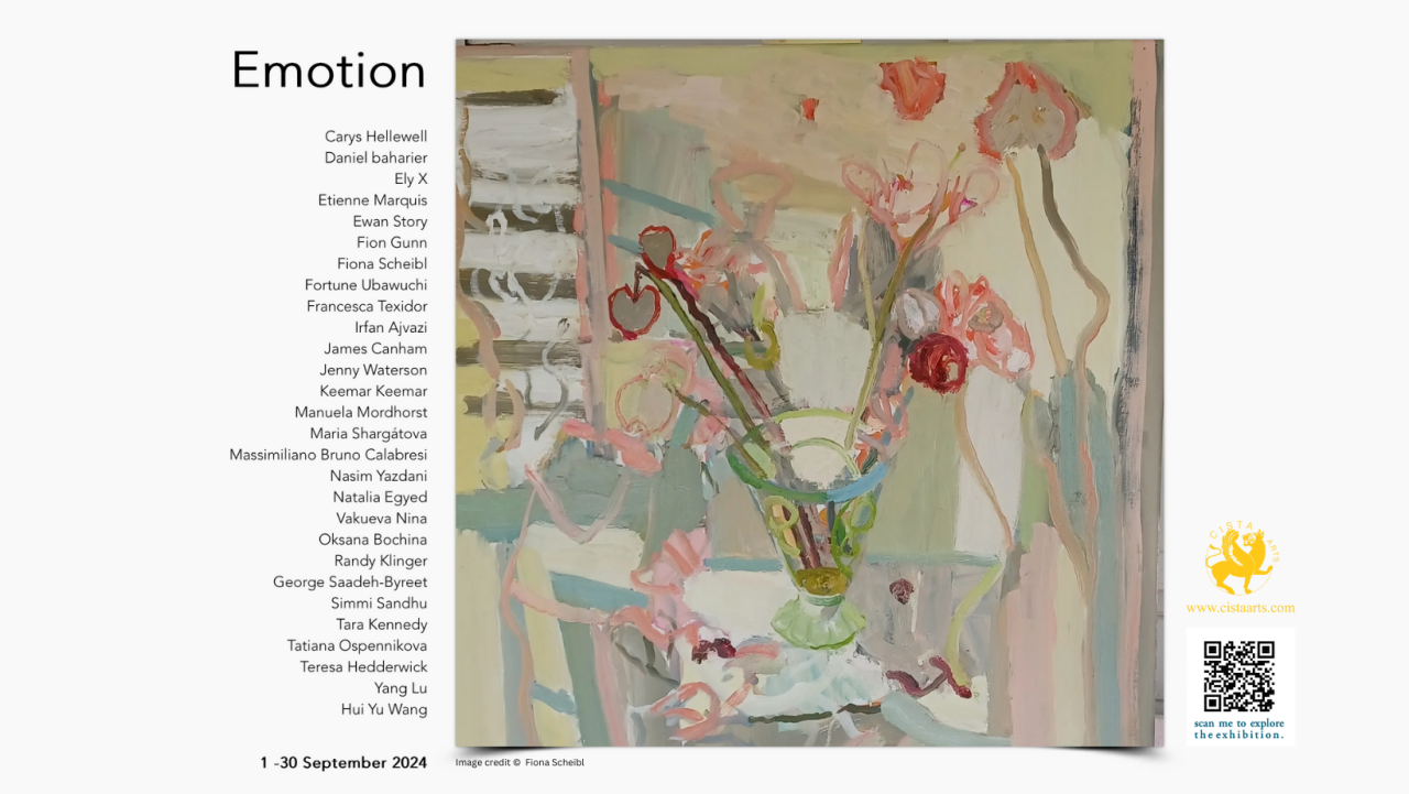 Emotion Art Exhibition 2024, Cista Arts, England, UK (Online), 01