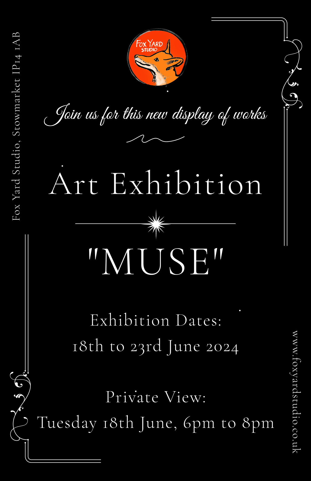 Muse Art Exhibition 2024, Fox Yard Studio, England, UK