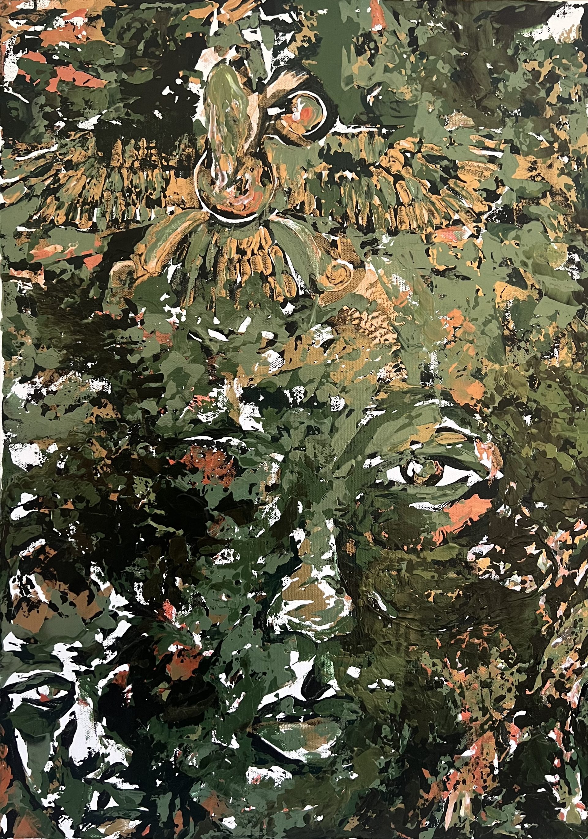 Nasim Yazdani, The Essence, Shadows, 2406, 2025, Acrylic on canvas, 42 x 59.4 cm