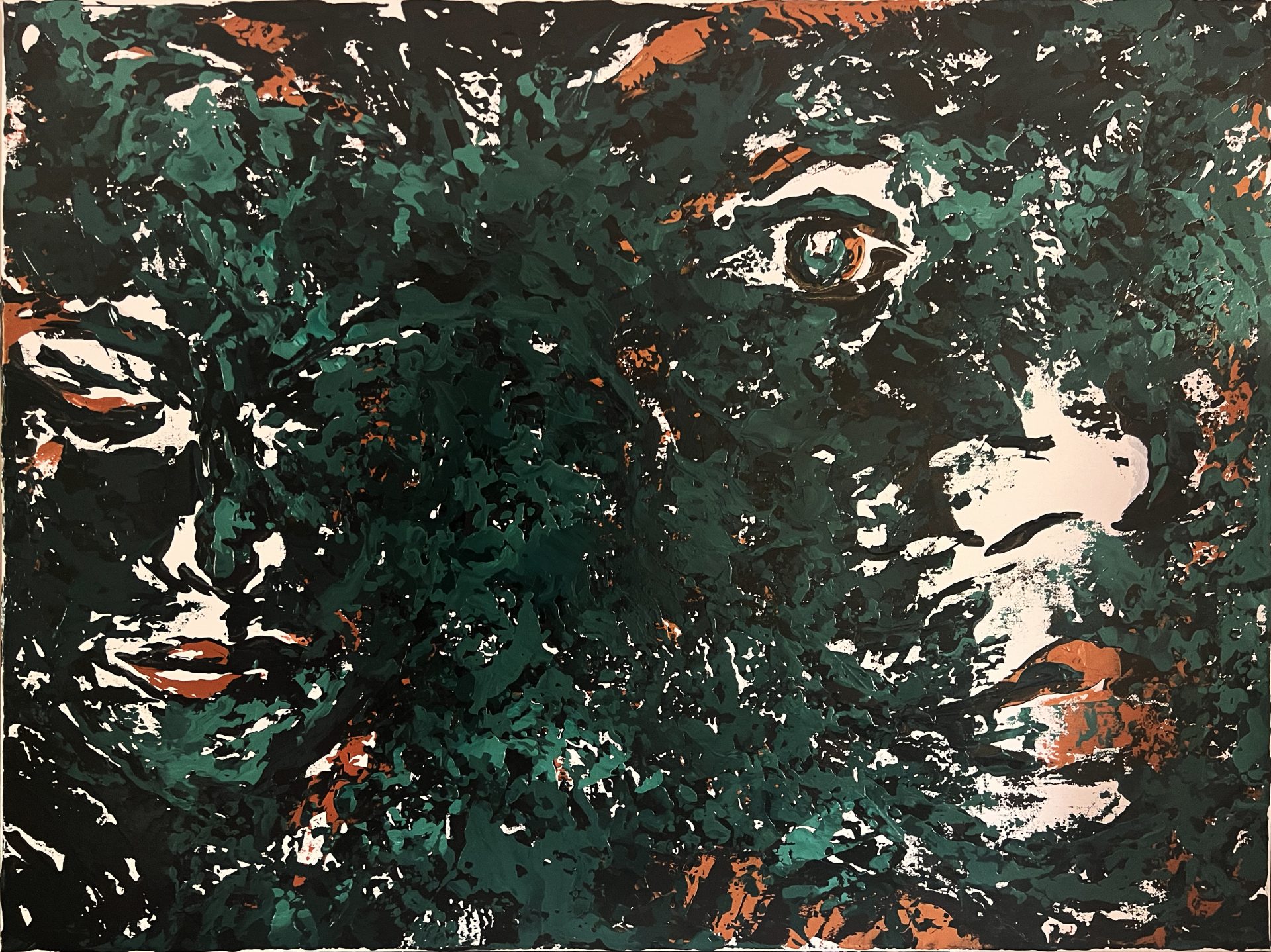 Nasim Yazdani, The Essence, Shadows 2408, 2025, Acrylic on canvas, 80 x 60 cm