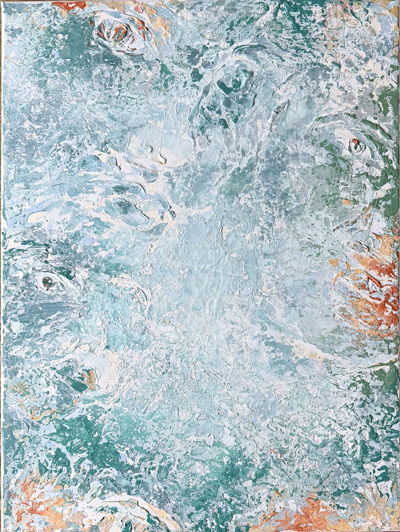 Nasim Yazdani, The Essence, Light, Air-Water, 2407, 2026, Acrylic on canvas, 42 x 59.4 cm