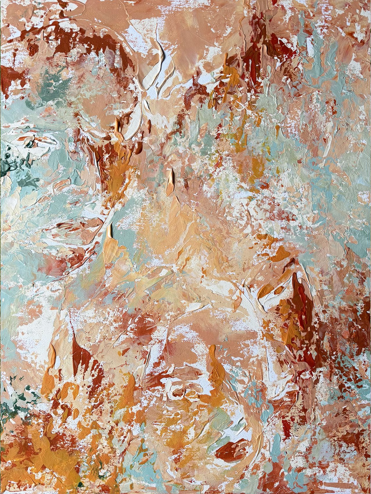 Nasim Yazdani, The Essence, Light, Fire 2409, 2026, Acrylic on canvas, 42 x 59.4 cm